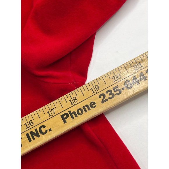 Henson Kickernick Vintage 3/4 Sleeve Maxi Shirt Dress Womens M Red Zip Pockets - Picture 5 of 7